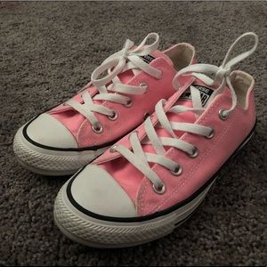 Pink converse (size 6)